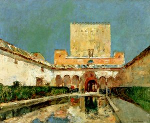 Alhambra, Granada, Spania, c1883 (olje på lerret)