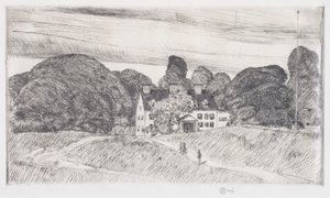 Lion Gardiner herregård av Childe Frederick Hassam