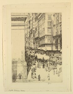 Fifth Avenue, middag av Childe Hassam