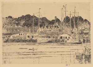 Inner Harbor, Gloucester av Childe Hassam