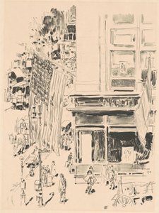 Lafayette Street av Childe Hassam