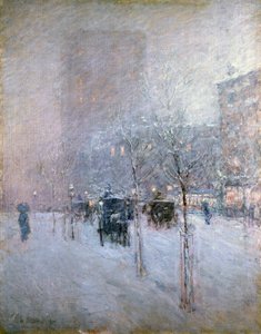 Sen ettermiddag, New York, vinter, 1900