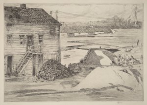Lavvann, Cos Cob-broen av Childe Hassam