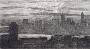 Manhattan av Childe Hassam