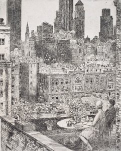 New York, våren 1931 av Childe Hassam