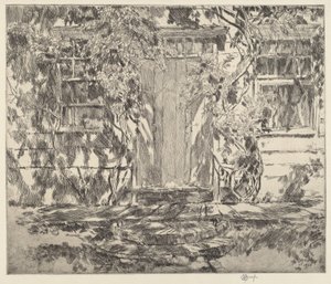 Old Doorway, Easthampton av Childe Hassam