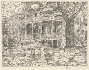 Old House, Cos Cob, 1915 av Childe Hassam