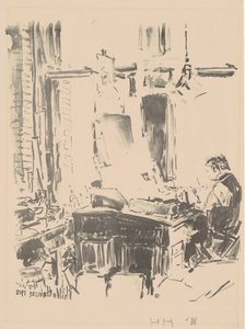 Litografen av Childe Hassam