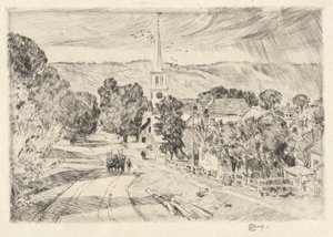 Vermont Village, 1923 av Childe Hassam