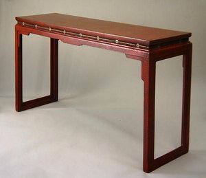 Alterbord, Qianlong-periode (1736-95) (lakkert tre med jadeinnlegg) (se også 272129)