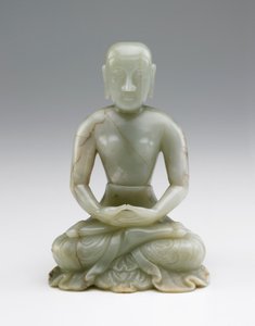 Utskjæring av Shakymuni Buddha som en asketisk, 17.-18. århundre av Chinese School