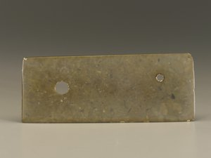 Seremonielt redskap (kuei) Shang eller Western Zhou-dynastiet (jade)