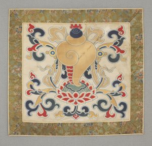 Åtte buddhistiske dyrebare ting, konkylie, 1600-tallet av Chinese School