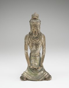 Figur av en Bodhisattva (keramikk) av Chinese School