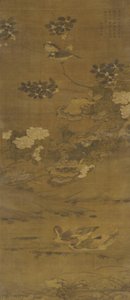 Blomster, ender og andre fugler, Ming- eller Qing-dynastiet, 1400-1700-tallet