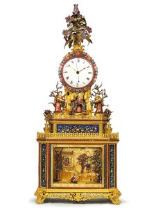 Imperial slående, musikalsk og automatisert "Daoist Immortal"-klokke, Guangzhou-verksteder, Qianlong-perioden, 1736-95 av Chinese School