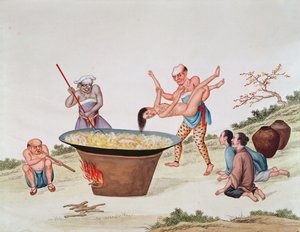 Å kaste en kvinne i kokende vann (wc på papir) av Chinese School