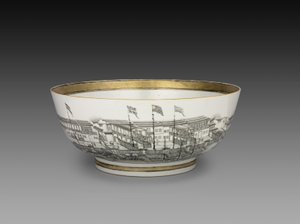 Punch Bowl, ca.1800 av Chinese School