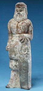 Statuett av en barbarisk kriger, Tang-dynastiet (618-907)