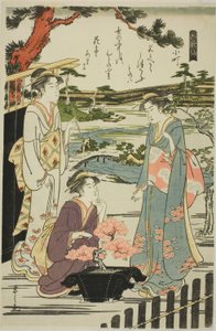 Komachi, fra serien "Six Immortal Poets (Rokkasen)" av Chobunsai Eishi