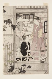 Morning Glory (Asagao) (farget treblokktrykk) av Chobunsai Eishi