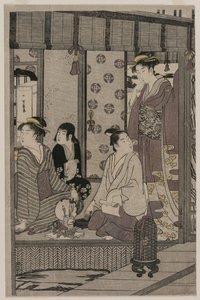 Morning Glory fra serien The Tale of Genji in Elegant Modern Dress, ca. 1790. av Chobunsai Eishi