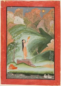 Tilbedelse av solen Surya Puja, ca. 1810.