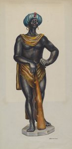 Slave reklamefigur av Chris Makrenos