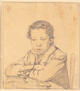 Lesegutt (Fritz Feilberg) av Christen Købke
