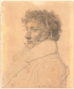 Portrett av Master Baker P.B. Købke, kunstnerens far av Christen Købke