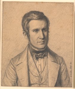 Portrett av kunstnerens kones bror Christen Christensen Købke (1817-1846) av Christen Købke