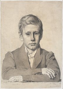 Portrett av trehogger Henrik Clausen (1825-1904) som barn av Christen Købke