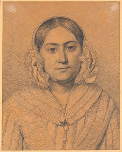 Portrett av Antoinette Christiane Købke av Christen Købke