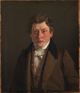 Portrett av kunstnerens fetter og svoger, kjøpmann Christian Petersen av Christen Købke