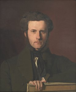 Portrett av den dekorative kunstneren G.C. Hilker av Christen Købke