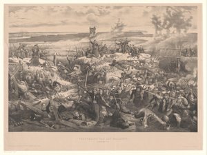 Slaget ved Malachov Erobringen av Malakoff. 8. september 1855 (tittel på objekt) av Christiaan Bos