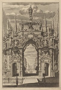 Triumfbue for Friedrich IV av Christian Engelbrecht and Johann Andreas Pfeffel, after Peter Schubert von Ehrenberg