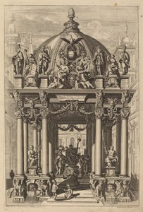 Triumfbue for Lotharius II av Christian Engelbrecht and Johann Andreas Pfeffel, after Peter Schubert von Ehrenberg
