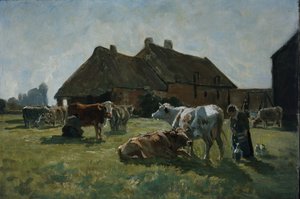 Studie for Forme a Venoix (olje på lerret) av Christian Eriksen Skredsvig