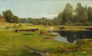 Summer morning, Stabekk av Christian Eriksen Skredsvig