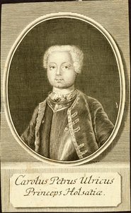 Portrett av hertugen Karl Peter Ulrich av Holstein-Gottorp 1728-1762, 1734.