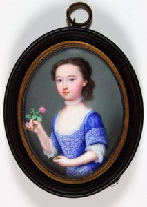 Lady Elizabeth Cavendish Bentinck, senere Marchioness of Bath (emalje)