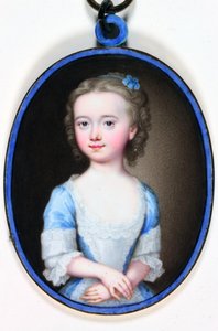 Lady Margaret Cavendish Bentinck (emalje) av Christian Friedrich Zincke