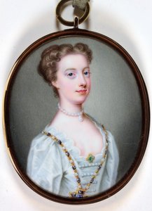 Lady Margaret Cavendish Holles Harley (emalje) av Christian Friedrich Zincke