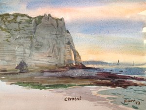 Etretat 6, 2013 (akvarell)
