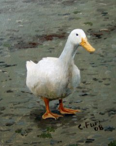 Gås, 2006 (olje på lerret) av Christian Furr