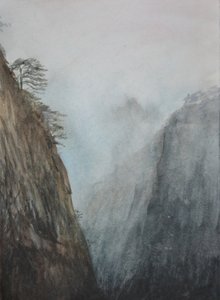Den gule keiserens dal, 2015 (akvarell på papir) av Christian Furr