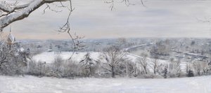 Hvite diamanter Richmond Hill Snow, 2015 (olje på lerret) av Christian Furr