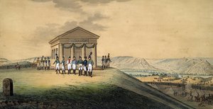 Besøket til Napoleon og Alexander I på slagmarken i Jena (Bataille d