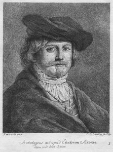 Han er arketypen til kurfyrsten av Sachsen. Lipsice i Duck Bibliop, 1769
